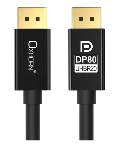 Astrotek Oxhorn 4K DisplayPort 2.1 DP80 Cable 1.8m Male to Male V2.1 16K@60Hz Gold-Plated Aluminum H - CB-DP-16K-02