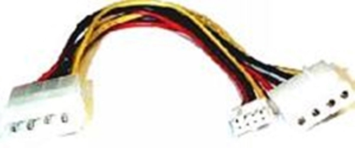 8ware Power Splitter to Hard & FDD + Floppy drv 1x Molex (Female) to 2x Molex (Male) + 1x Floppy (Female) 30cm cable 
