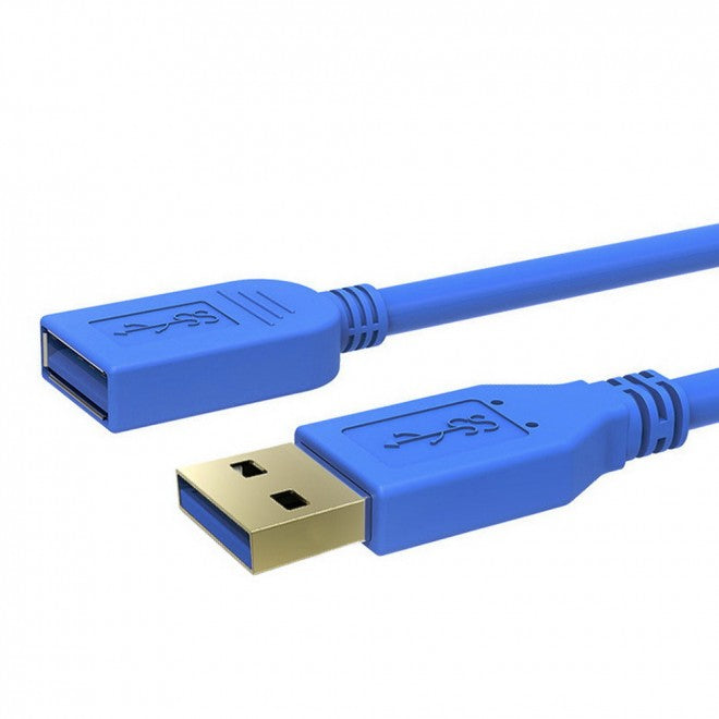 Simplecom 1.2M 4FT USB 3.0 SuperSpeed Extension Cable Insulation Protected Gold Plated - Simplecom CA312