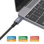 Simplecom CA612 USB-C to USB-C Cable USB4 40Gbps 240W PD 8K Video 1.2M