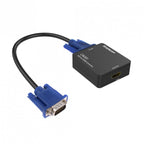 Simplecom CM201 VGA to HDMI Converter with Audio - Connect PC/Laptop to TV