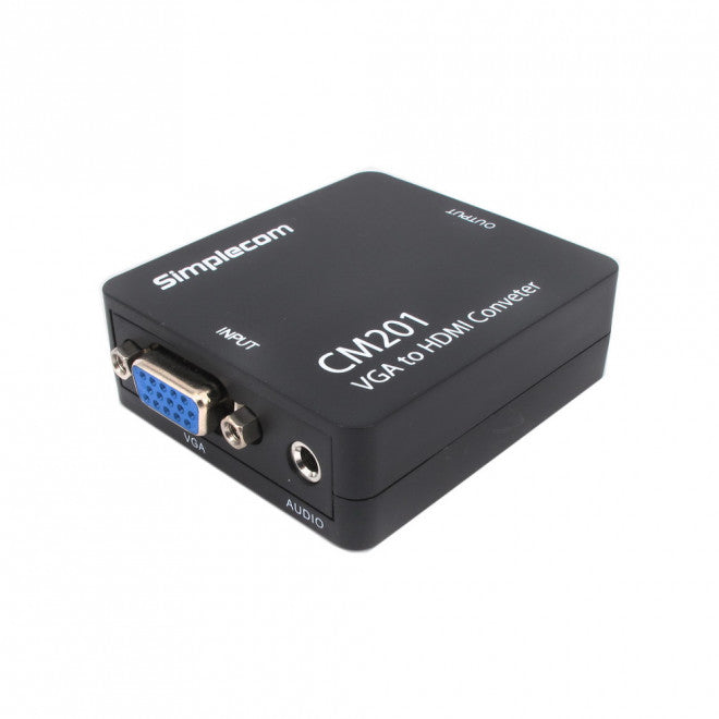 Simplecom CM201 VGA to HDMI Converter with Audio - Connect PC/Laptop to TV