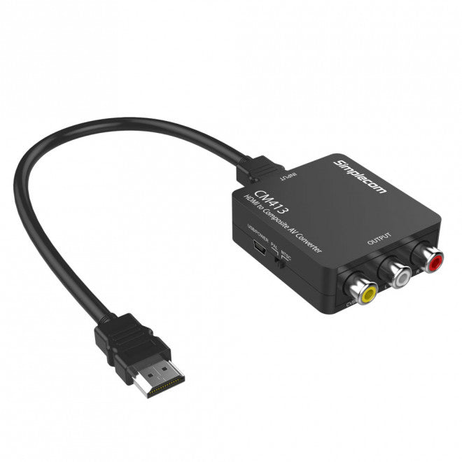 Simplecom HDMI to RCA AV Converter for Old TVs & Projectors
