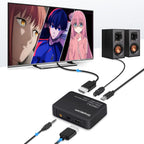 Simplecom 4K HDMI Audio Extractor | Optical SPDIF & 3.5mm Stereo with ARC