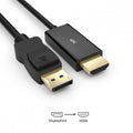 Simplecom DisplayPort to HDMI 4K Cable - Connect PC to TV