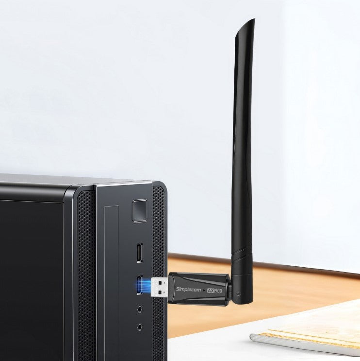 Simplecom NW831 Wi-Fi 6 & Bluetooth 5.3 USB Adapter | Dual Band AX900 Simplecom