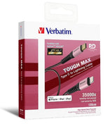 Verbatim Tough Max Kevlar USB-C to Lightning Fast Charging Cable - Rose