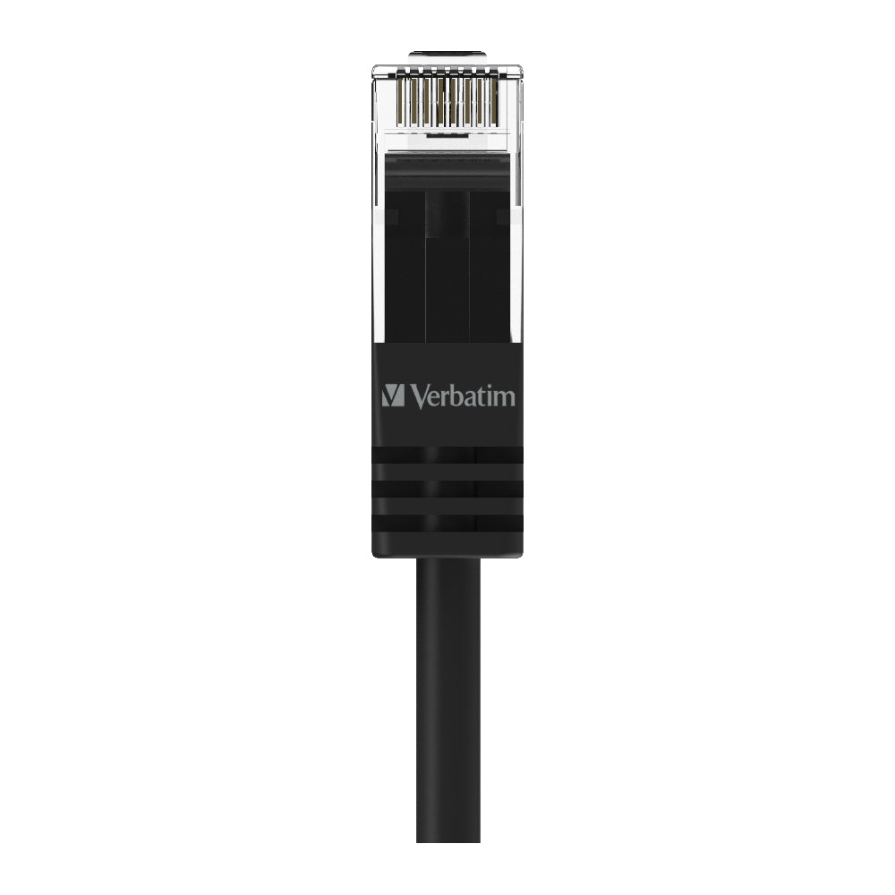 Verbatim CAT 6 Ethernet Cable 1m Black - Stable High-Speed Internet