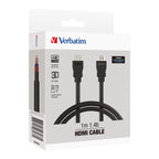 Verbatim 1m Black 4K HDMI Cable with Ethernet & ARC