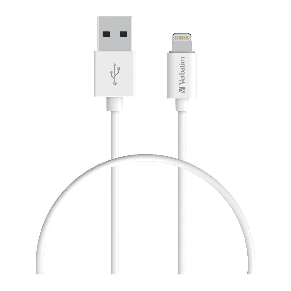 Verbatim MFi Lightning Cable 50cm - Fast Charge & Sync White