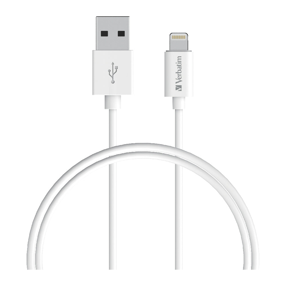 Verbatim MFi Lightning Cable 50cm - Fast Charge & Sync White