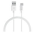 White Verbatim 1m USB-C fast charge and sync cable