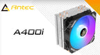 Antec A400i RGB CPU Air Cooler - Silent, Powerful Cooling with RGB Antec