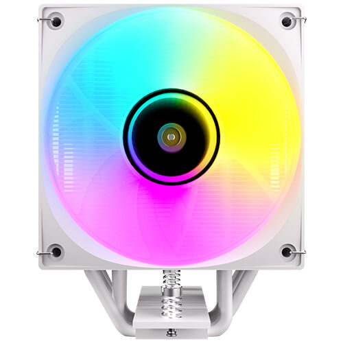 Antec F600 ARGB - White, CPU Air Cooler, 6 Copper Heat Pipes, 120mm ARGB PWM Fan, 220W TDP, Intel LGA1851/1700