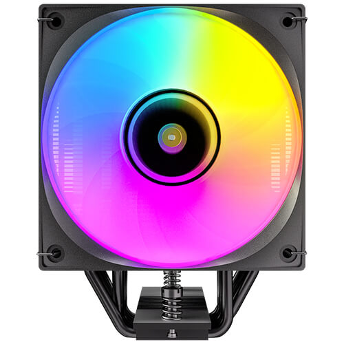 Antec F600 ARGB - Black, CPU Air Cooler, 6 Copper Heat Pipes, 120mm ARGB PWM Fan, 220W TDP, Intel LGA1851/1700