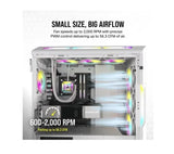 Corsair iCUE AF120 RGB Slim 120mm Low Profile White Fan Twin Pack Corsair