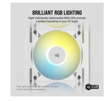 Corsair iCUE AF120 RGB Slim 120mm Low Profile White Fan Twin Pack Corsair