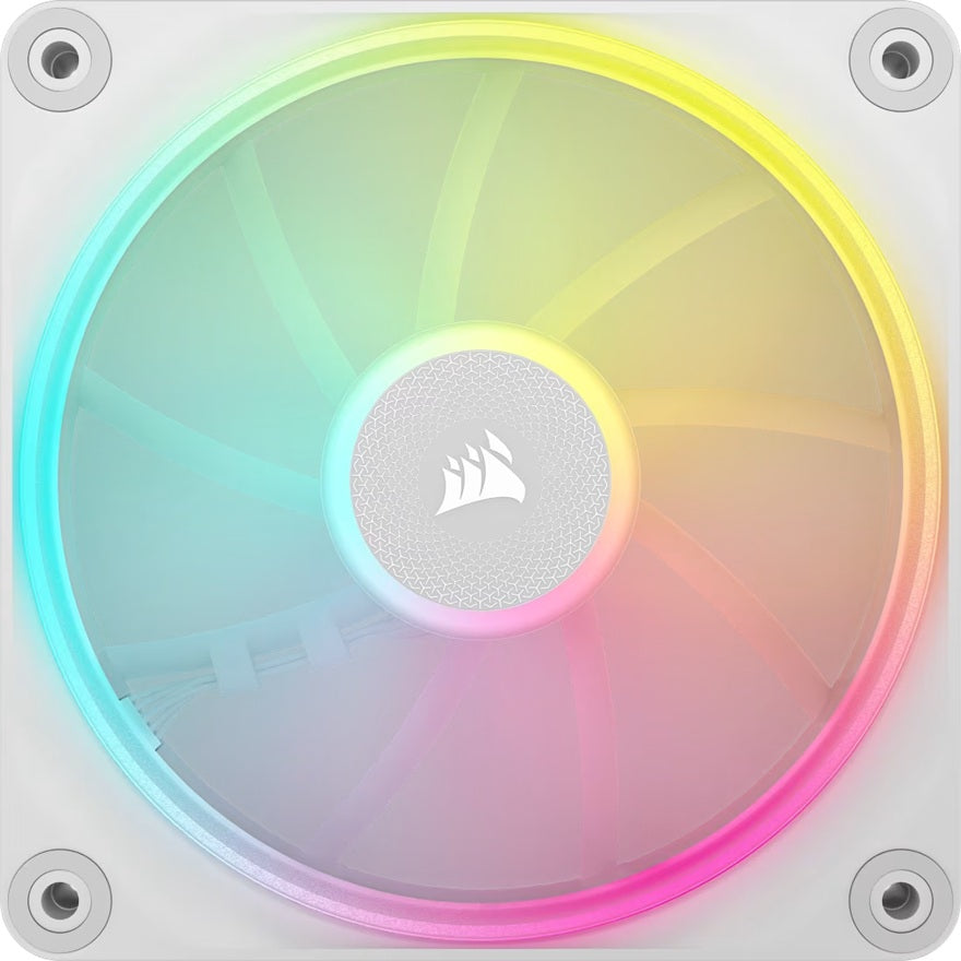 Corsair iCUE LINK LX120 RGB 120mm White PC Fan - Single Pack Corsair