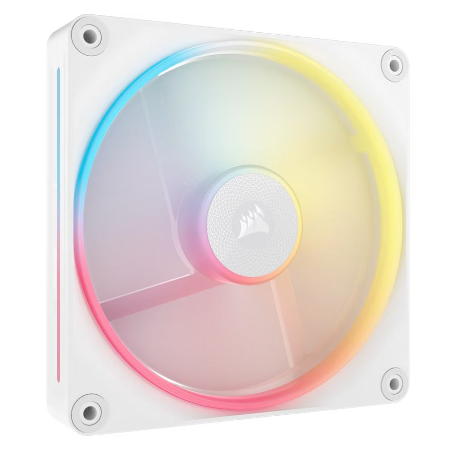 Corsair LX140-R RGB 140mm Reverse Fan - White, iCUE LINK Single Pack Corsair