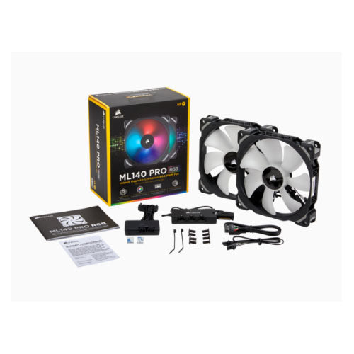CORSAIR ML140 PRO RGB PWM Fan - Quiet, High-Performance PC Cooling
