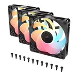 Corsair RS120-R ARGB 120mm Reverse Intake Fans - Triple Pack Black Corsair