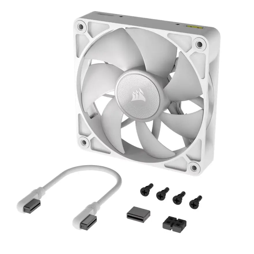 CORSAIR RX140 RGB 140mm PWM Fan - White (iCUE LINK) Corsair