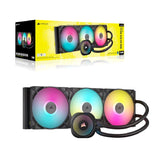 Corsair iCUE LINK TITAN 420 RX RGB AIO Liquid CPU Cooler - Black: 94.7 CFM, 1700 RPM, Aluminum Radiator, Coppe