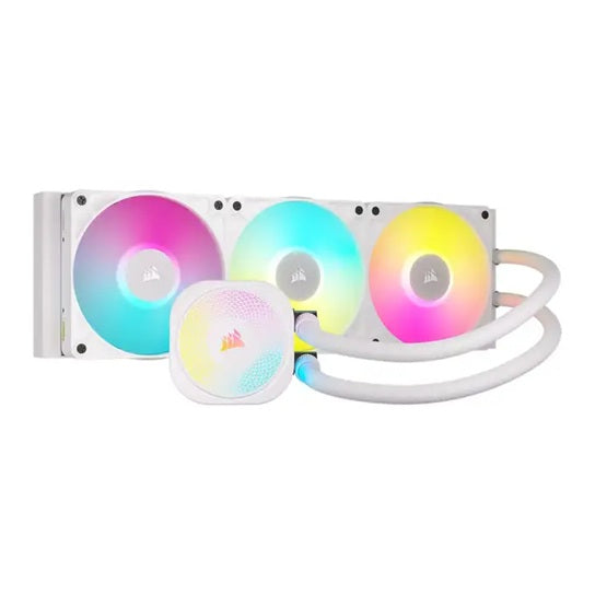 CORSAIR iCUE LINK TITAN II 360 RX RGB - White, 360mm AIO, FlowDrive Gen 2, RX II Fan, RGB, Copper Coldplate, A
