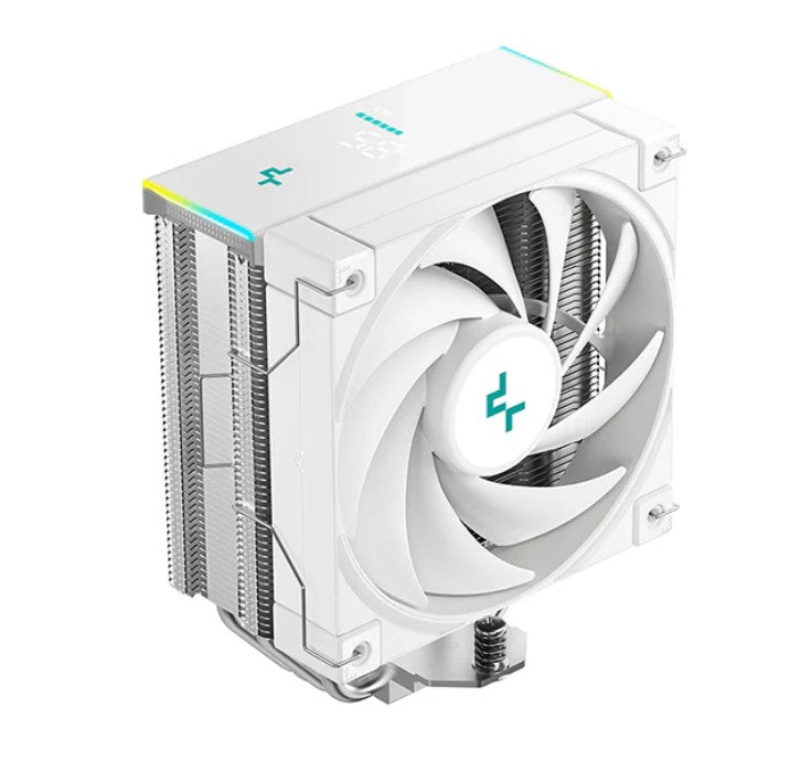 DeepCool AK400 DIGITAL SE WH CPU Cooler, Status Display, ARGB LED Strips, 4x Heat Pipe Intel LGA1851/1700/1200/1151/1150/1155 /AM5/AM4 DEEPCOOL