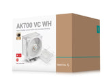 DeepCool AK700 VC WH Vapor Chamber Air Cooler, 7 Heat Pipes, 4-pin PWM, Intel LGA1851/1700/1200/115x, AMD AM5