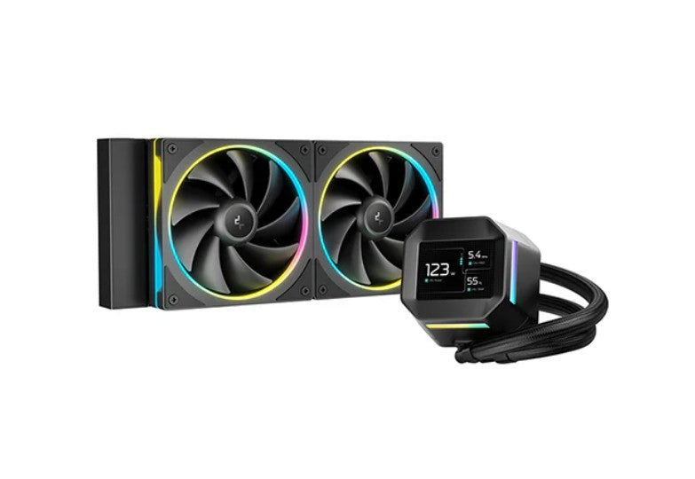 LM240 CPU Liquid Cooler with MP4 Display - Quiet & Efficient