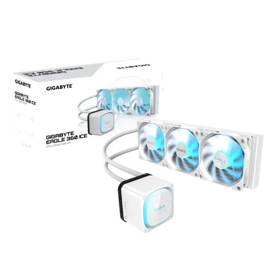 GIGABYTE EAGLE 360 ICE 360mm alu rad, 3x120mm ARGB fans 600-2000RPM, Intel 1851/1700/115X/1200 AMD A - GIGABYTE EAGLE 360 ICE