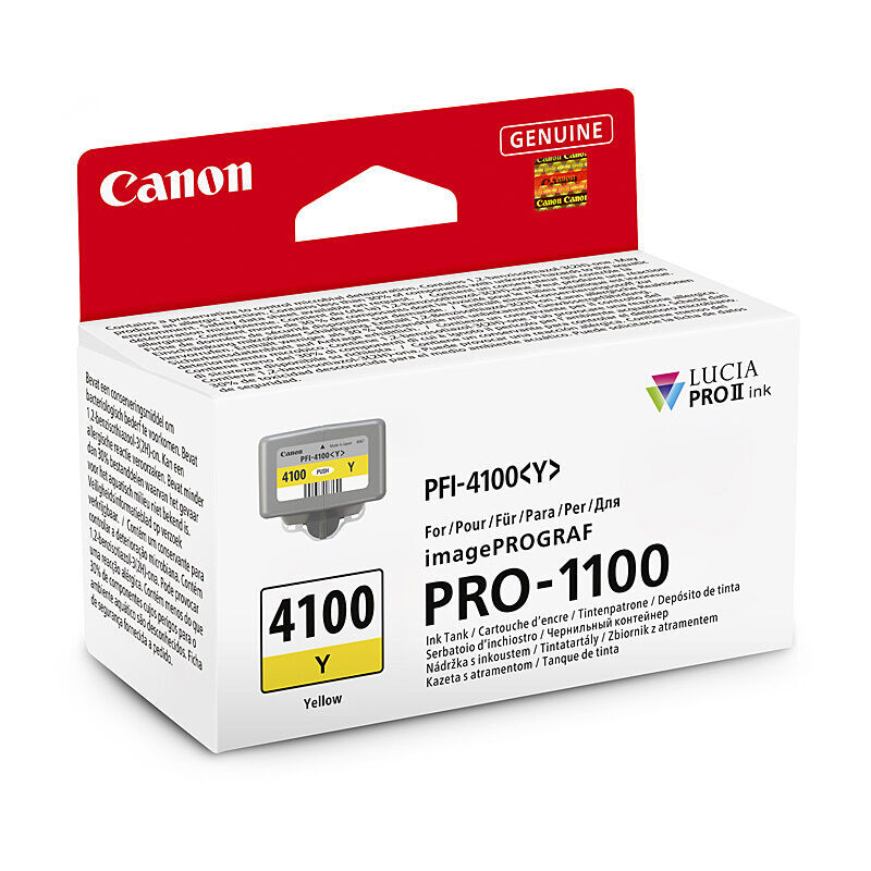 Canon PFI-4100 Yellow Ink Cartridge for imagePROGRAF Printers Canon