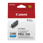 Original Canon PFI-5100 Cyan Ink Cartridge Canon