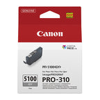 Genuine Canon PFI-5100 Grey Ink Cartridge - Original Printer Ink Canon