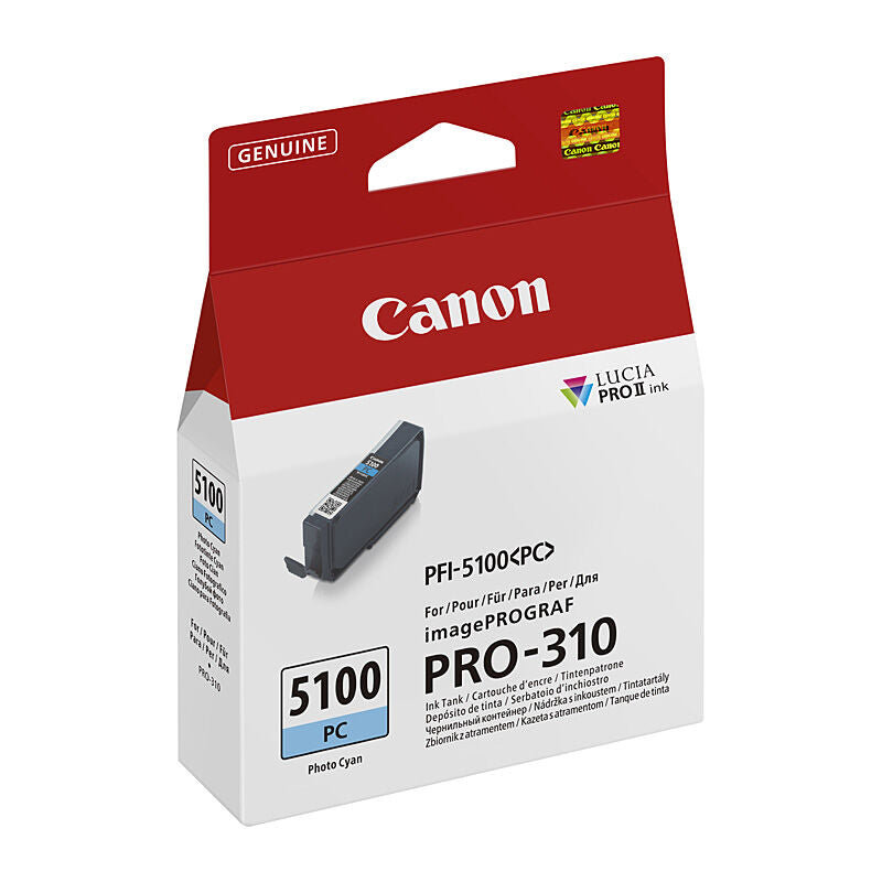 Genuine Canon PFI-5100 Photo Cyan Ink Cartridge Canon