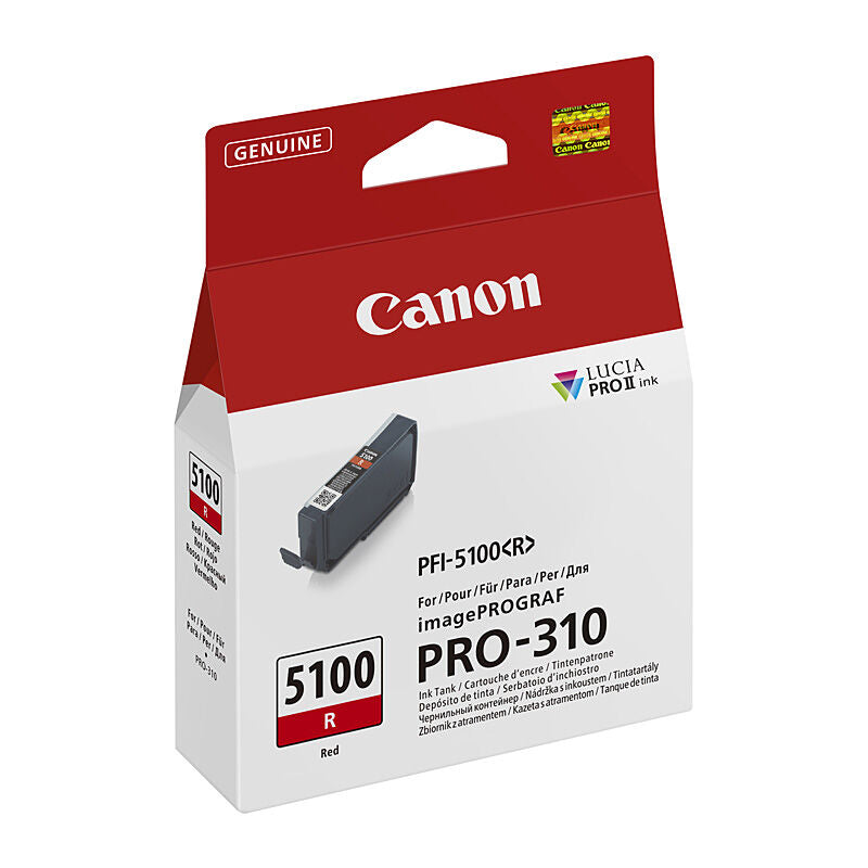 Genuine Canon PFI-5100 Red Ink Cartridge Canon