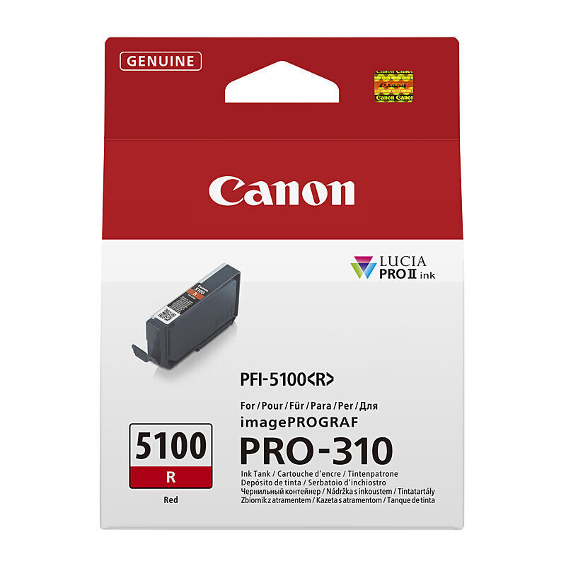 Genuine Canon PFI-5100 Red Ink Cartridge Canon