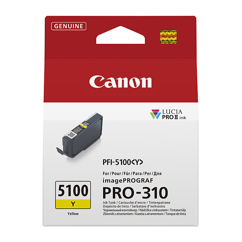 Canon PFI-5100 Yellow Ink Cartridge for imagePROGRAF PRO Series Canon