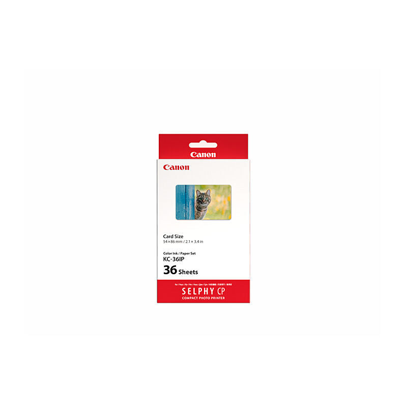 Canon KC-36IP Ink & Labels - Credit Card Size for SELPHY Canon