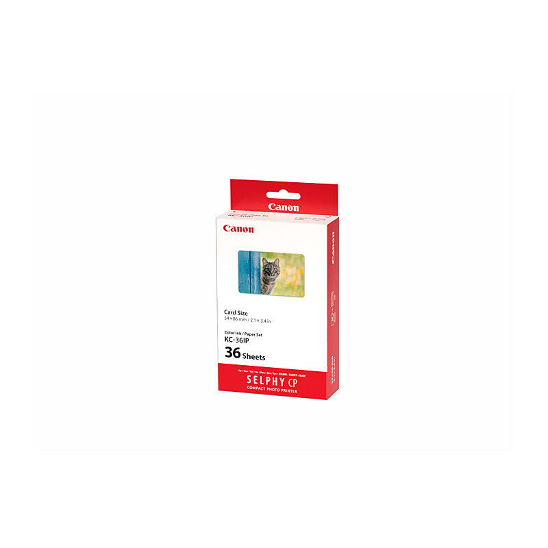 Canon KC-36IP Ink & Labels - Credit Card Size for SELPHY Canon