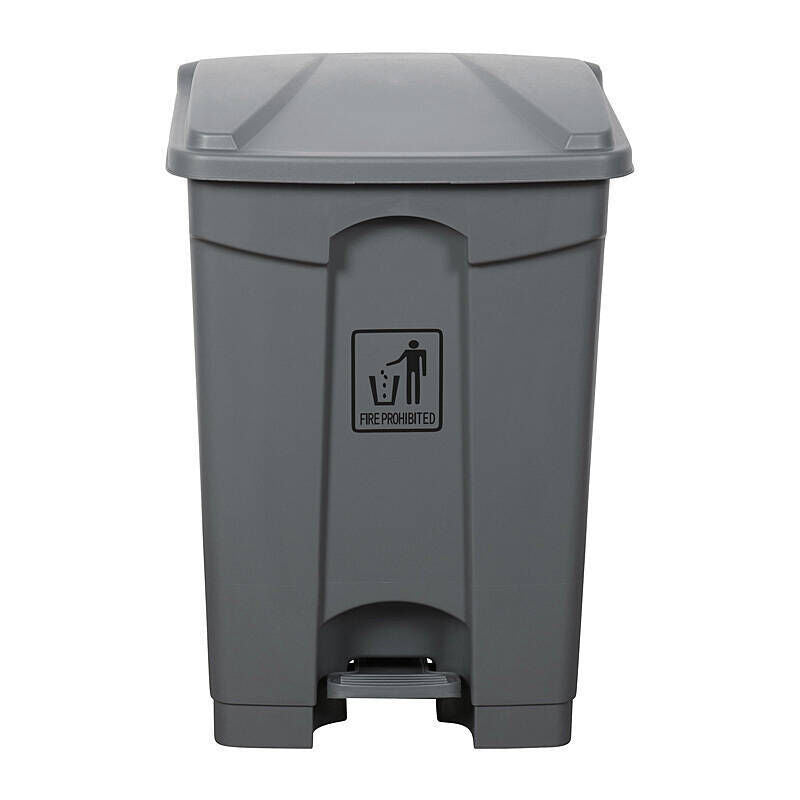 Cleanlink 45L Grey Pedal Waste Bin Cleanlink