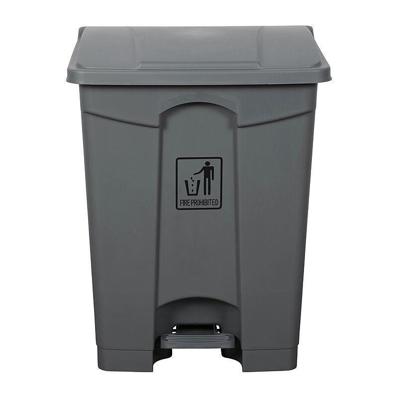 Cleanlink 68L Grey Pedal Bin | Hands-Free Rubbish & Waste Cleanlink