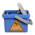 Cleanlink 9L Blue Plastic Mop Bucket with Wringer Cleanlink