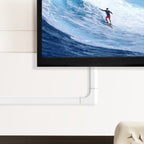Sleek White Cable Management Cover | Organize & Hide Wires Brateck