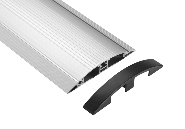 Aluminum Cable Management Floor Cover - Hide Wires & Protect Cords Brateck