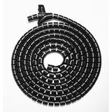 Black Flexible Cable Management Sleeve | Cable Organizer & Hider Brateck