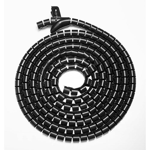 Black Flexible Cable Management Sleeve | Cable Organizer & Hider Brateck
