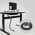 Black Flexible Cable Management Sleeve | Cable Organizer & Hider Brateck