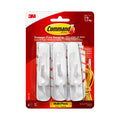 Command Hooks Medium White (6-Pack) - Damage-Free Wall Hanging, Holds 1.3kg Command